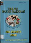 Neraca Bahan Makanan DKI Jakarta 2000