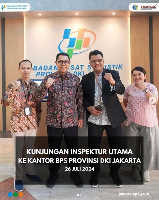 Penyambutan Kedatangan Inspektur Utama BPS ke BPS Provinsi DKI Jakarta