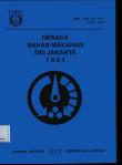 Neraca Bahan Makanan DKI Jakarta 1994