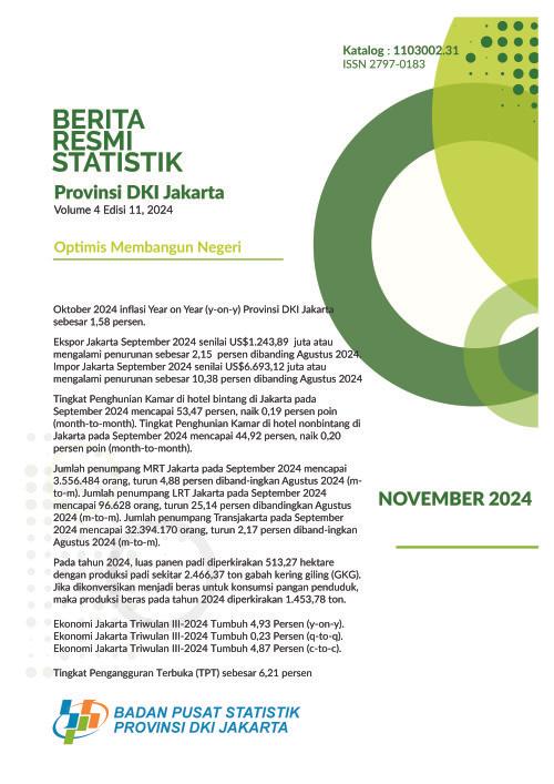 Official Statistics News of DKI Jakarta Province November 2024