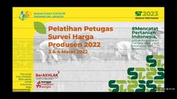 Producer Price Survey Training BPS DKI Jakarta Province March 2 2022