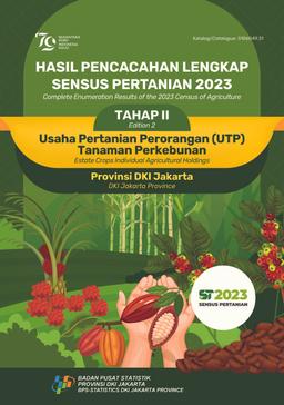 Complete Enumeration Results Of The 2023 Census Of Agriculture - Edition 2 Estate Crops Individual Agricultural Holdings DKI Jakarta Province