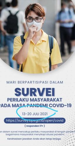 Survei Perilaku Masyarakat Pada Masa Pandemi COVID-19 Tahun 2021