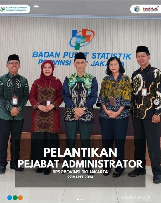 Pelantikan Pejabat Administrator BPS Provinsi DKI Jakarta