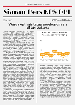 Warga optimis tatap perekonomian  di DKI Jakarta