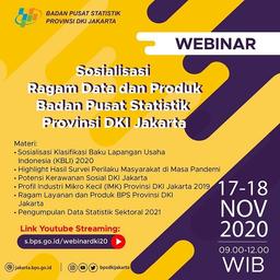 WEBINAR Sosialisasi Ragam Data dan Produk BPS Provinsi DKI Jakarta