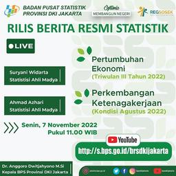 Rilis Berita Resmi Statistik 7 November 2022