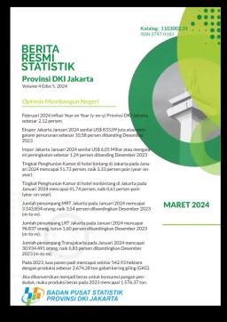 Berita Resmi Statistik Provinsi DKI Jakarta Maret 2024