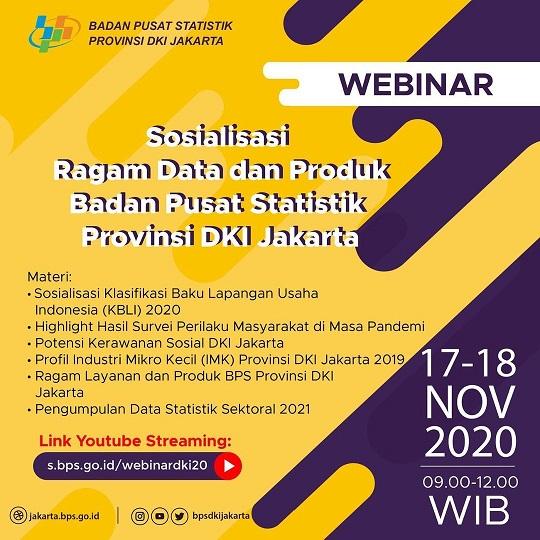 WEBINAR Dissemination of Data and Products of BPS DKI Jakarta Province