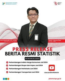 Rilis Berita Resmi Statistik Edisi 1 Agustus 2024